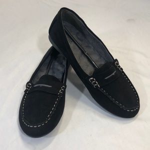 Cushion Walk Classic Black Penny Loafer Shoes Sz 6